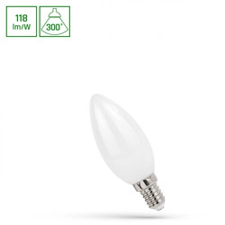 LED ŚWIECOWA E-14 230V 5,5W COG NW MILKY SPECTRUM