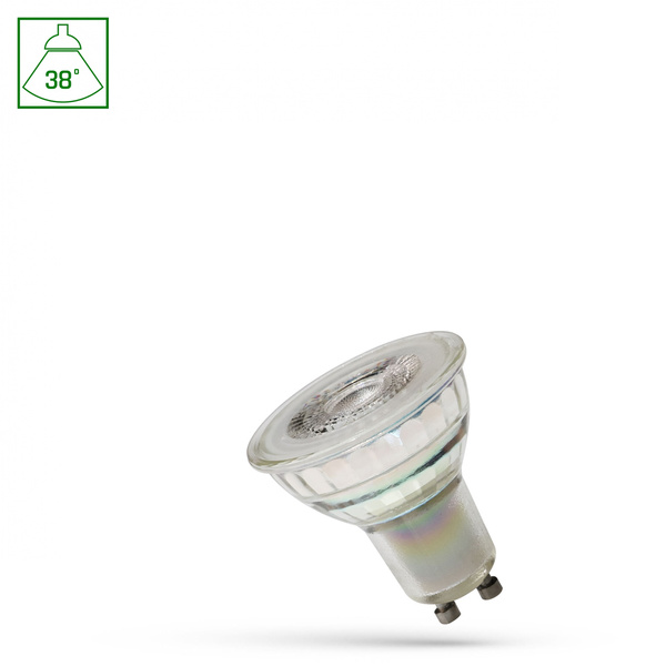 LED GU10 230V 3,5W SMD 38st WW z soczewką szklana  SPECTRUM