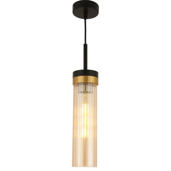 Lampa Wisząca Malika 1xE27 czarny PL0140-1