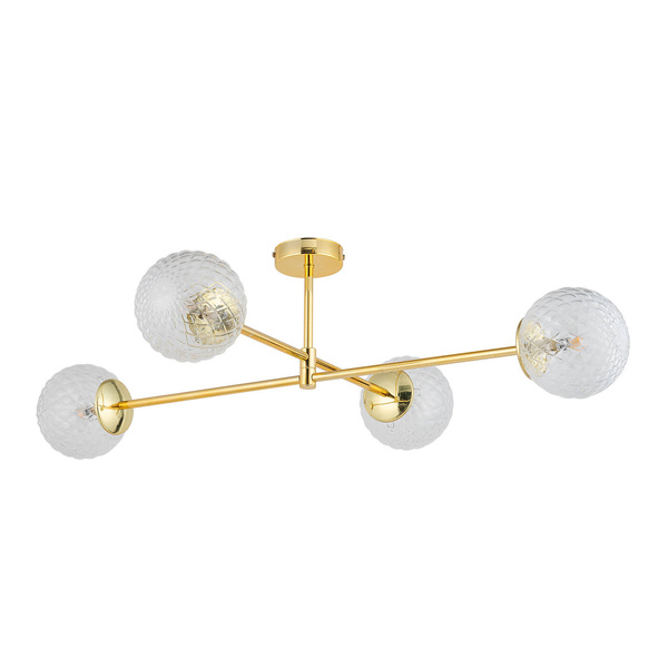 CADIX GOLD LAMPA SUFITOWA 4 PŁ