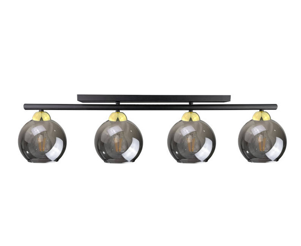 Lampa sufitowa 4xE27 MINOR BLACK/GOLD