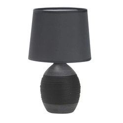 Lampa gabinetowa/stołowa/nocna AMBON 41-78643 ceramiczna czarna 1x40W E14