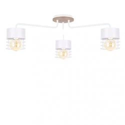 Lampa sufitowa 3xE27 CASA WHITE WOOD