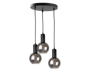 Lampa wisząca 3xE27 SUPRA BLACK