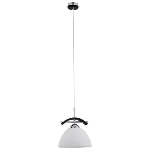 Lampa wisząca zwis nowoczesny FUJI wenge/biały śr. 25cm