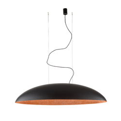 Lampa wisząca CANOE dł. 117cm 40W 5xE27 | czarny/miedziany