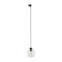 Lampa wisząca do szyny 1F TRACER CUBUS TRANSPARENT 1XE27 dług.164cm szer.18cm | Transparentny 10665