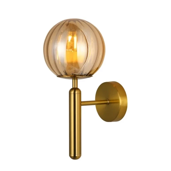 Kinkiet RAVENA E27 wys. 31cm | mosiądz/dymiony