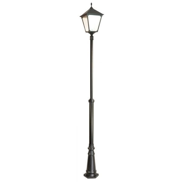 Lampa masztowa zewnętrzna 200-300cm Retro Kwadratowe OGMWN 1 BD KW | czarny