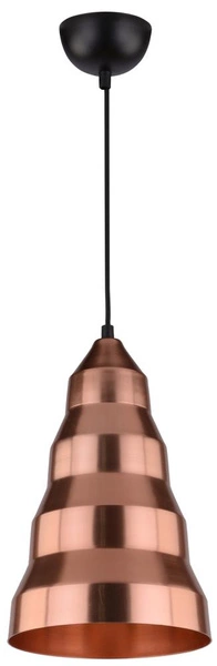 Lampa wisząca VESUVIO 31-58584 miedziany/czarny 1x40W E27