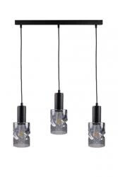 Lampa wisząca 3xE27 CROSS BLACK