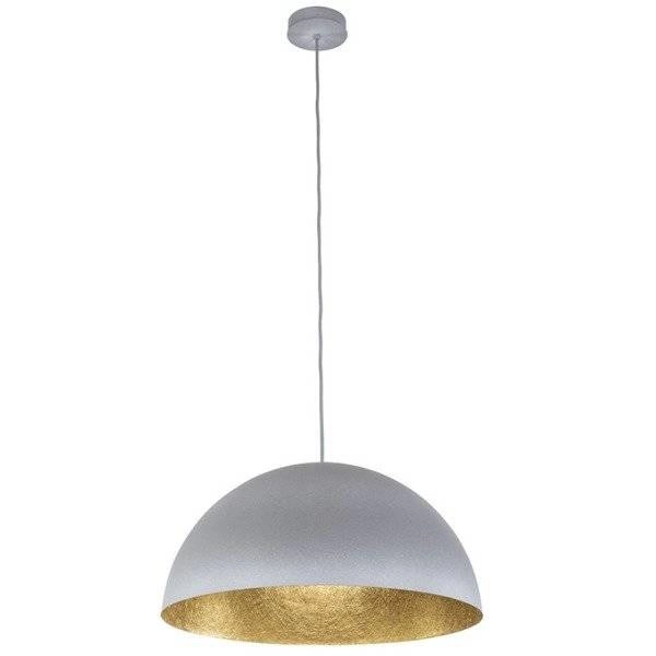 Lampa wisząca SFERA szaro - złota 50cm