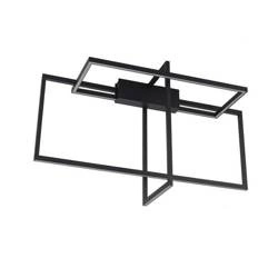 Lampa sufitowa Frame 3D, czarna, 60W LED, barwa ciepła 3000K