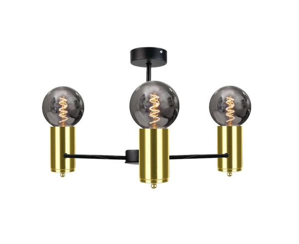 Lampa sufitowa 3xE27 ARDE BLACK/GOLD