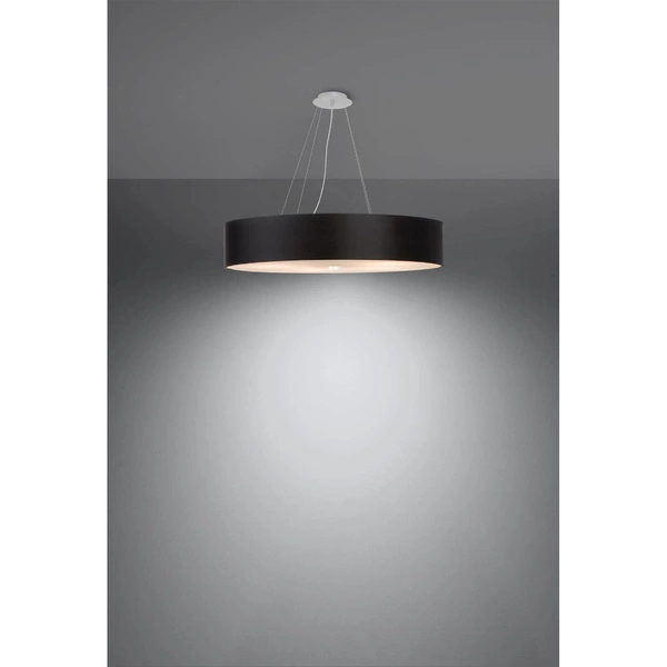 Lampa wisząca SKALA SL.0802, 70cm, czarna, 6x60W E27