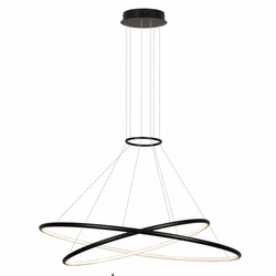 Lampa wisząca HALIFAX, czarna, 2x45W LED, barwa neutralna 4000K