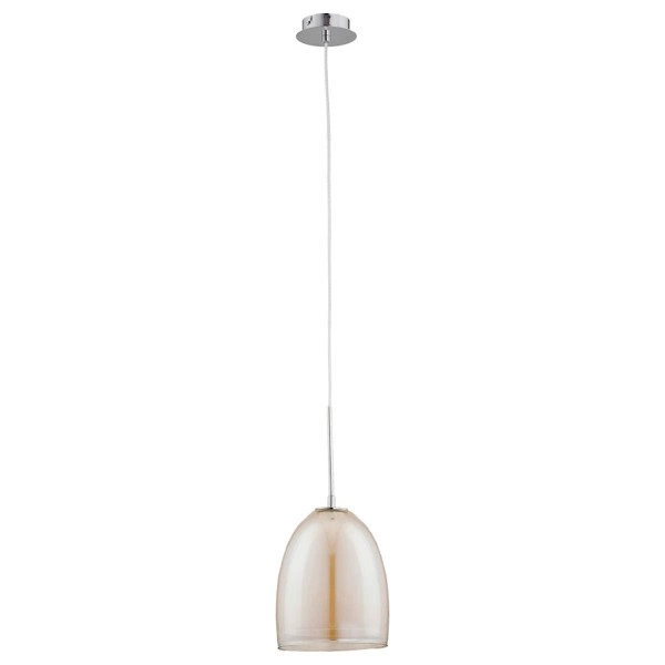 Lampa wisząca zwis RONDA chrom/szampański śr. 18cm