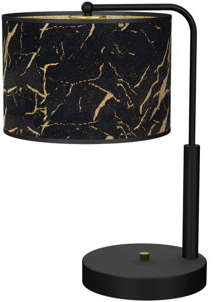 Lampka nocna SENSO Black/Gold 1xE27 wys. 37cm | czarny złoty