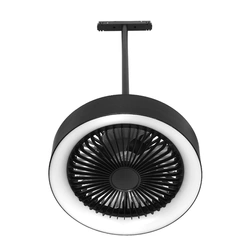 Lampa LED ring wiatrak do szyn magnetycznych na wysięgniku 12W 48V 4000K  DIMM + Pilot | Czarny