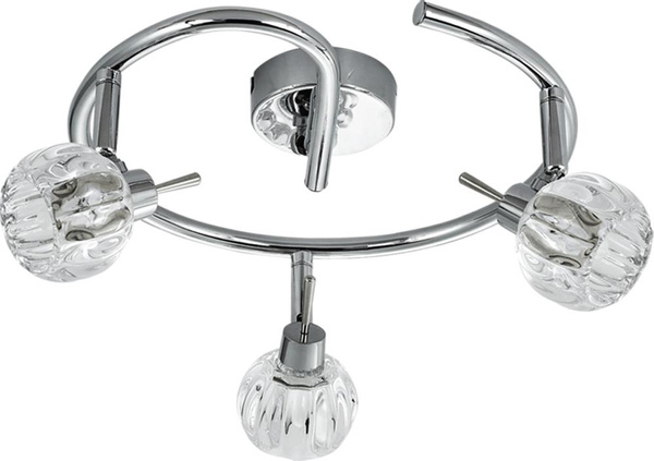 Nowoczesna lampa sufitowa BOMBOLA spirala 98-70326 chrom 3xG9