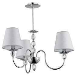 Lampa sufitowa ALFA EMMANUELLE CHROM 3xE14 52cm | 16713