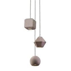 Betonowa lampa GEOMETRIC III 9695 zwis 130cm 9695