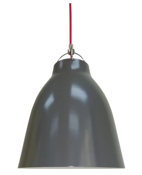 Lampa wisząca PENSILVANIA 31-38692 szary/czerwony 1x60W E27