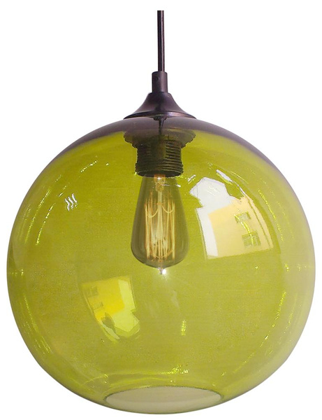 Lampa wisząca EDISON 31-29546 klosz zielony + żarówka 60W E27