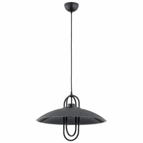 Industrialna lampa wisząca SALIX E27 wys. 90cm | czarny