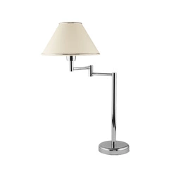 Klasyczna Lampka biurkowa BEGAMO wys. 57cm 1xE27 15W IP20 | Chrom