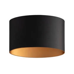 Lampa ścienna do biura kinkiet ELLIPSES LED 2x 5W | czarny złoty 8181