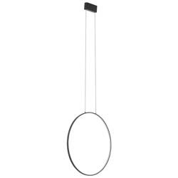 Lampa wisząca CIRCOLO LED śr. 60cm 21W barwa neutralna 4000K | czarny 