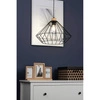 Lampa wisząca Raquelle 1xE27 maks. 60W Dąb olejowany/Czarny metal/Czarny kabel PCV 187219104