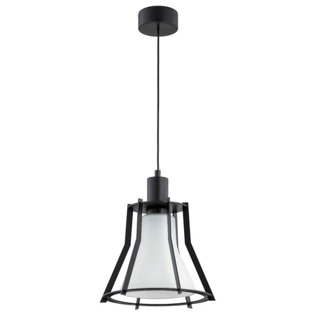 Lampa wisząca nad stół POMA X E27 szer. 30cm | czarny