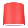 Abażur Cylinder E27 H0 Tkanina czerwona A0927