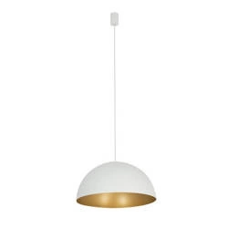 Lampa wisząca HEMISPHERE SUPER L WHITE-GOLD śr. 50cm 4xGX53 | biały/złoty 10700