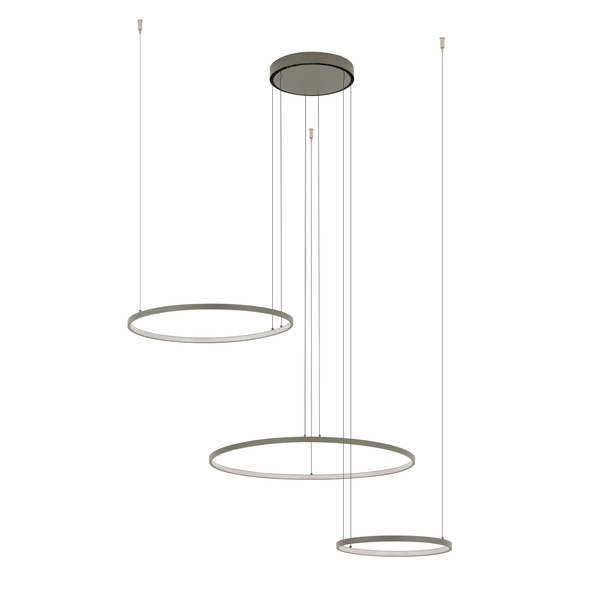 Lampa wisząca CIRCOLO LED SILK OLIVE wys.140cm szer.125cm 45W 3000K 1600lm IP20 | Silk olive