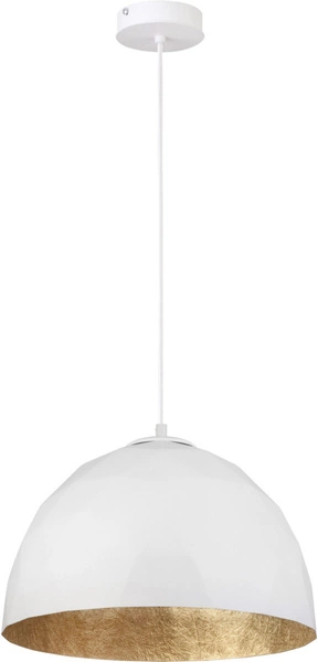 Lampa wisząca DIAMENT biało - złota 35cm