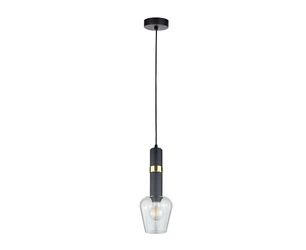 Lampa wisząca 1xE27 VERBUM BLACK/GOLD