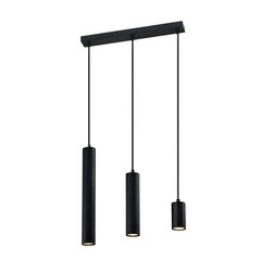 Lampa wisząca TUBO, 33-79107, czarna, 3x25W GU10