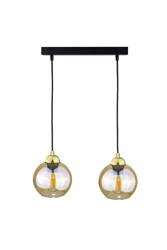 Lampa wisząca 2xE27 AMBRE GOLD