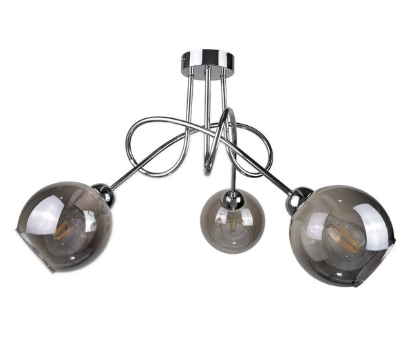 Lampa sufitowa 3xE27 RING SILVER