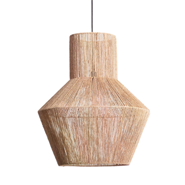 Lampa Wisząca Boho z Włókna Naturalnego Zewnętrzna Abruzzo Paola 50cm E27