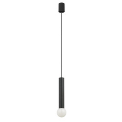 Lampa wisząca BATON BLACK M wys. 25cm E27 | czarny 7852