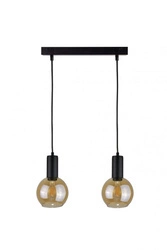 Lampa wisząca 2xE27 JANTAR BLACK