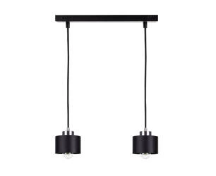 Lampa wisząca 2xE27 SIMPLY BLACK/SILVER