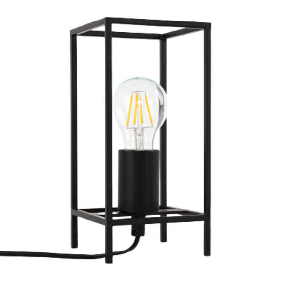 Lampa biurkowa LOFT Melando dł. 23cm E27 | czarny