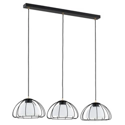 Lampa wisząca ALFA NERSY CZARNA & BIAŁA 3xE27 80cm | 62445