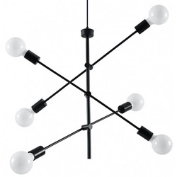 Lampa wisząca CONCEPT 6 SL.0713 czarna 6xE27