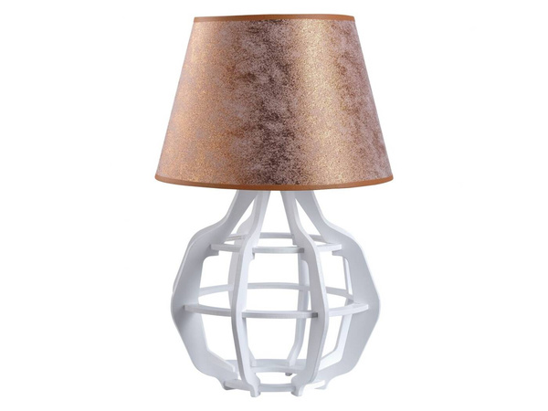 Lampka nocna 1xE27 BENTO WHITE COPPER 917